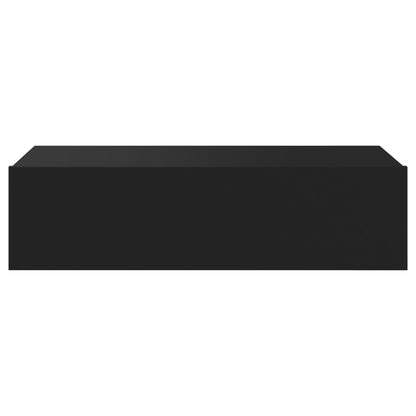 vidaXL TV Cabinet with LED Lights Black 60x35x15.5 cm