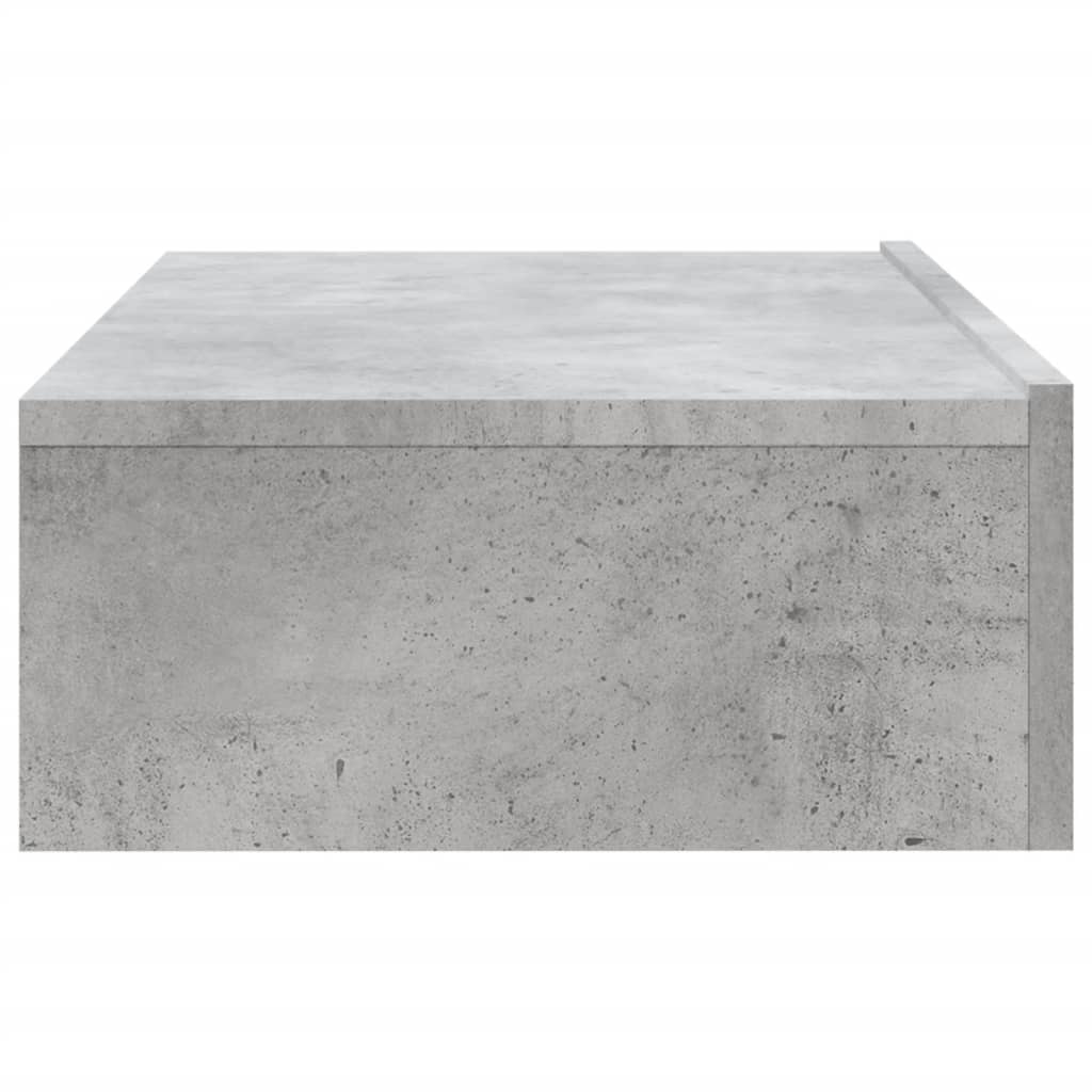 vidaXL TV Cabinet with LED Lights Concrete Grey 60x35x15.5 cm