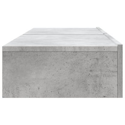 vidaXL 2 Piece TV Cabinet Set with LED Lights Concrete Grey 60x35x15,5 cm