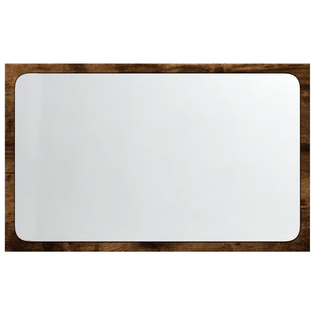 vidaXL LED Bathroom Mirror Sonoma Oak 60x8.5x38 cm Engineered Wood