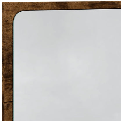 vidaXL LED Bathroom Mirror Sonoma Oak 60x8.5x38 cm Engineered Wood