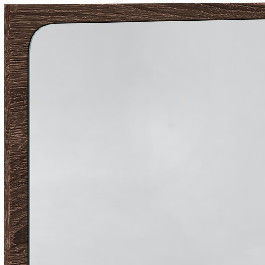 vidaXL LED Bathroom Mirror Brown Oak 60x8,5x38 cm Engineered Wood
