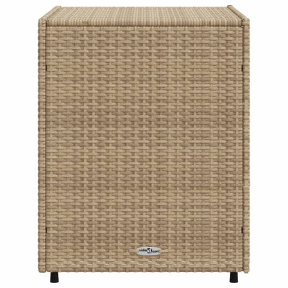 vidaXL Garden Storage Cabinet Beige 55x59x69 cm Poly Rattan