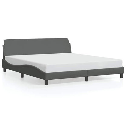 vidaXL Bed Frame "Dover" Dark Grey 183x213 cm Fabric