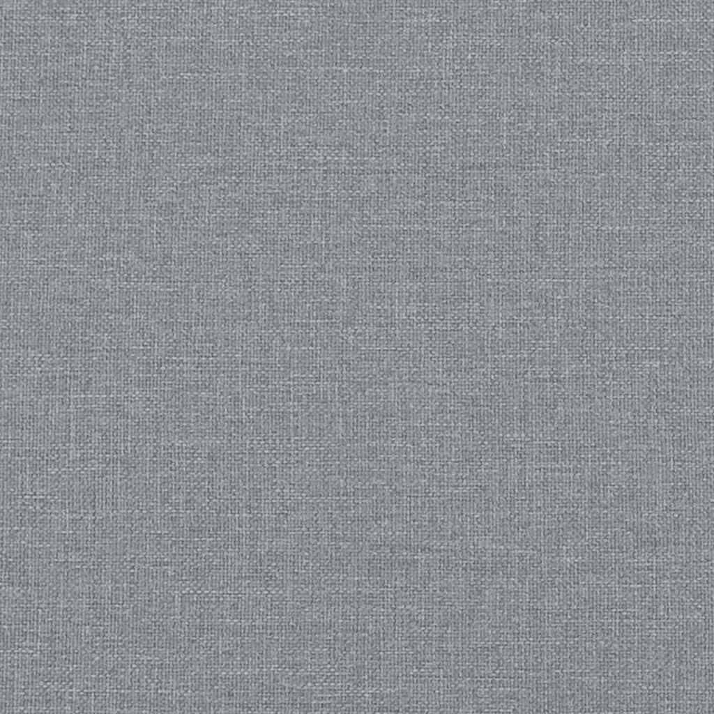 vidaXL Bed Frame "Dover" Light Grey 90x190 cm Single Fabric