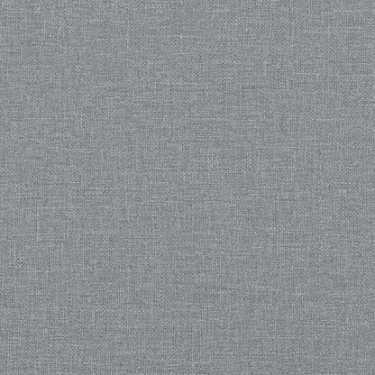 vidaXL Bed Frame "Dover" Light Grey 90x190 cm Single Fabric