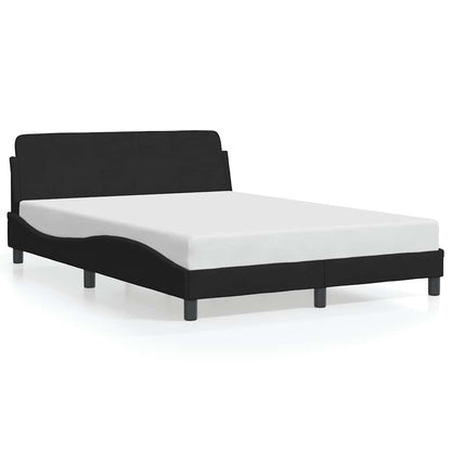 vidaXL Bed Frame "Dover" Black 135x190 cm Velvet
