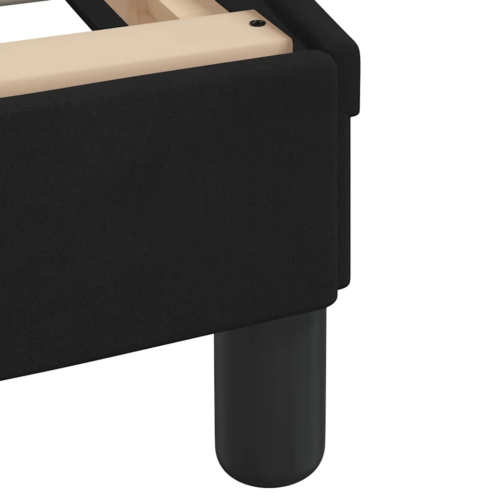 vidaXL Bed Frame "Dover" Black 180x200 cm Super King Velvet