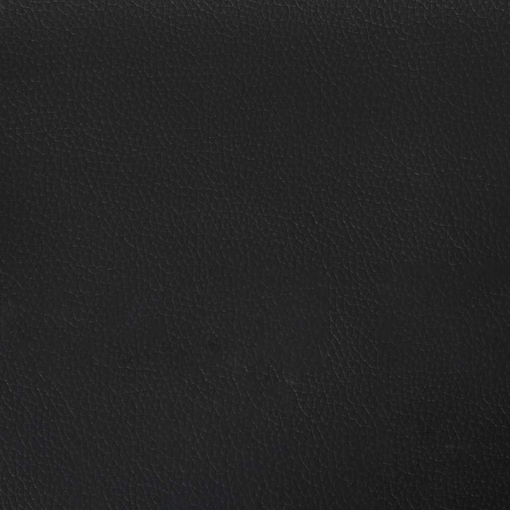 vidaXL Bed Frame "Dover" Black 180x200 cm Super King Faux Leather