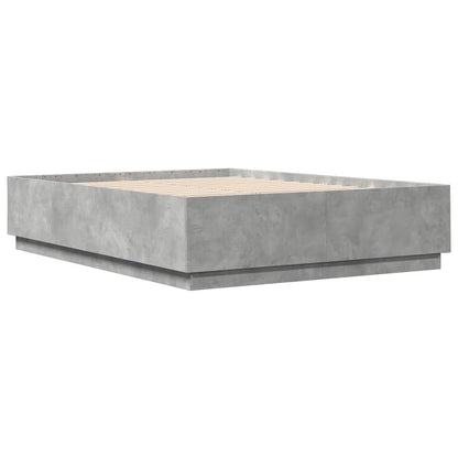 vidaXL Bed Frame without Mattress Concrete Grey 150x200 cm King Size