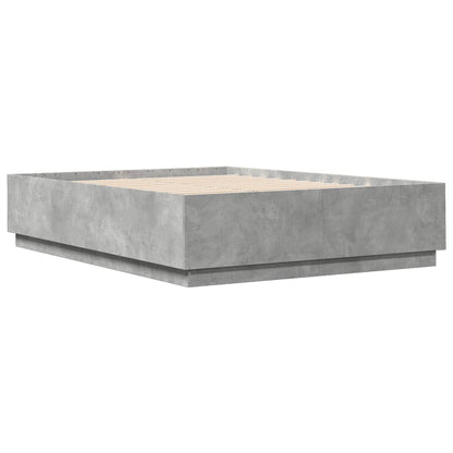 vidaXL Bed Frame without Mattress Concrete Grey 120x200 cm