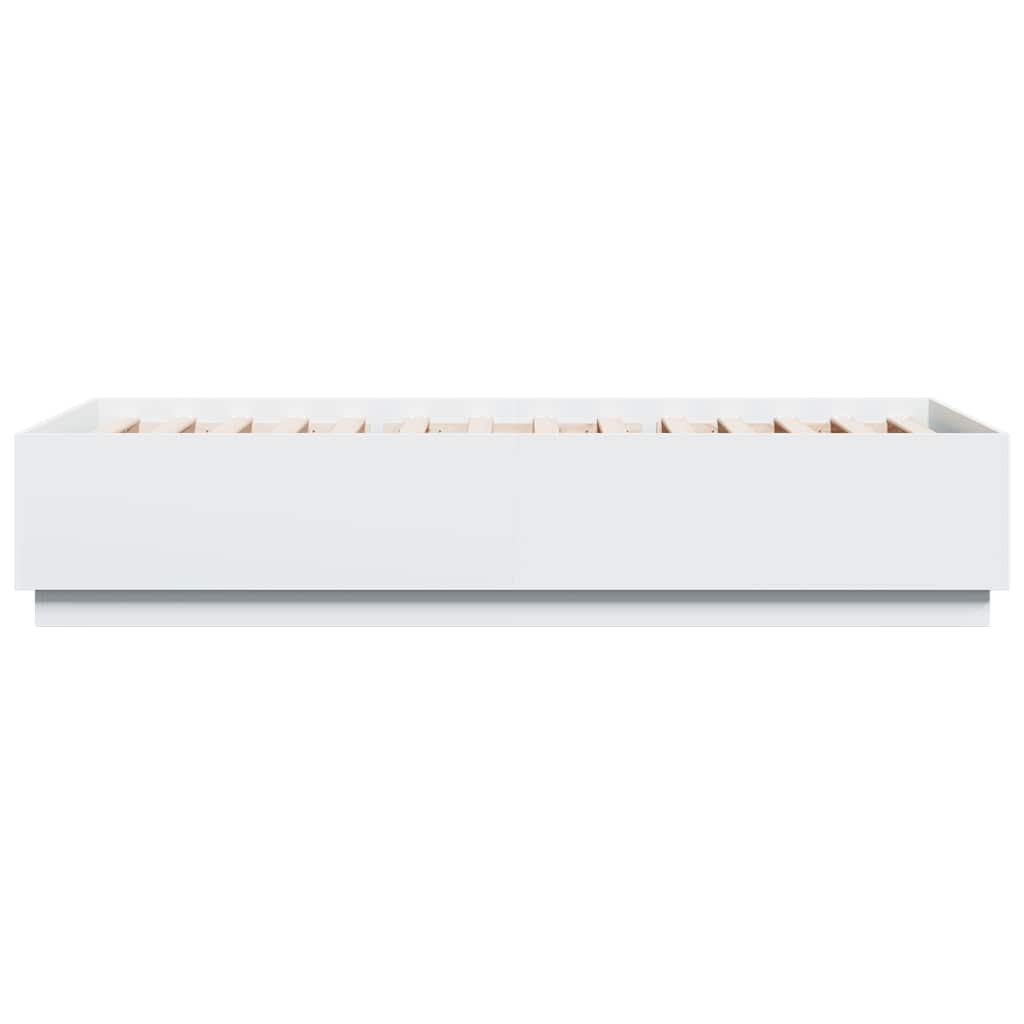 vidaXL Bed Frame without Mattress White 100x200 cm