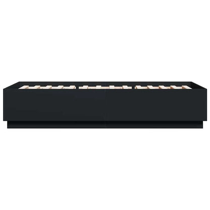 vidaXL Bed Frame without Mattress Black 100x200 cm