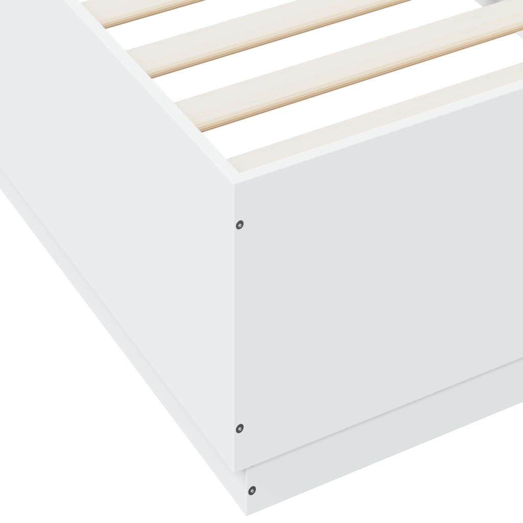 vidaXL Bed Frame without Mattress White 90x200 cm
