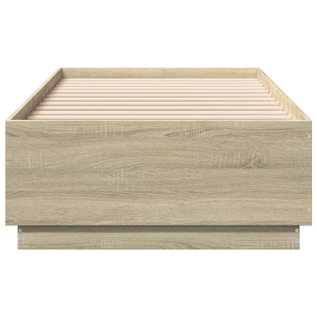 vidaXL Bed Frame without Mattress Sonoma Oak 90x200 cm