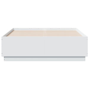 vidaXL Bed Frame White 140x190 cm Engineered Wood
