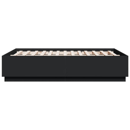 vidaXL Bed Frame without Mattress Black 120x190 cm Small Double