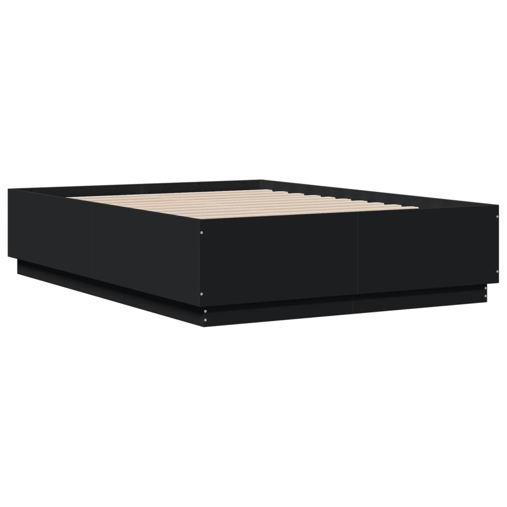 vidaXL Bed Frame without Mattress Black 120x190 cm Small Double