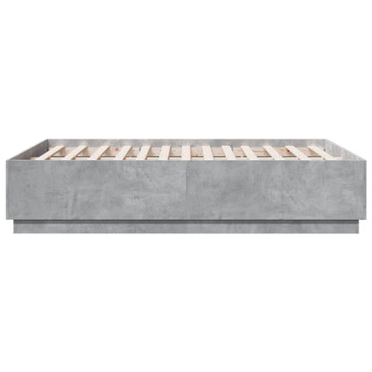 vidaXL Bed Frame without Mattress Concrete Grey 120x190 cm Small Double
