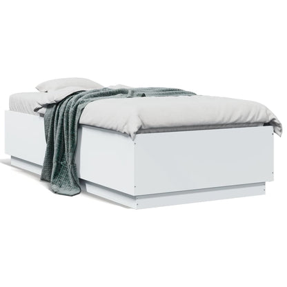 vidaXL Bed Frame without Mattress White 90x190 cm Single