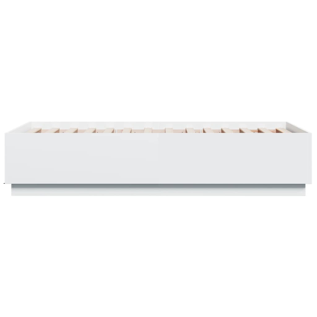 vidaXL Bed Frame without Mattress White 90x190 cm Single
