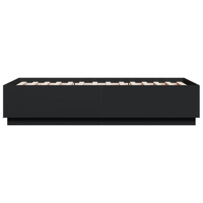 vidaXL Bed Frame without Mattress Black 90x190 cm Single