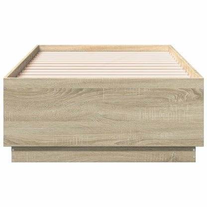 vidaXL Bed Frame without Mattress Sonoma Oak 90x190 cm Single