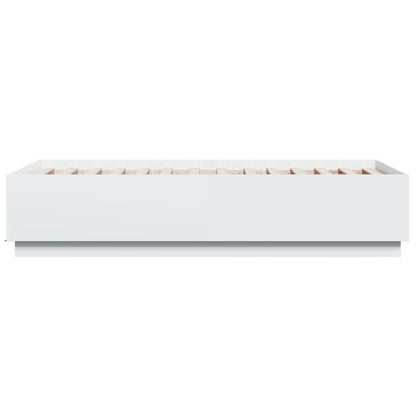 vidaXL Bed Frame without Mattress White 75x190 cm Small Single