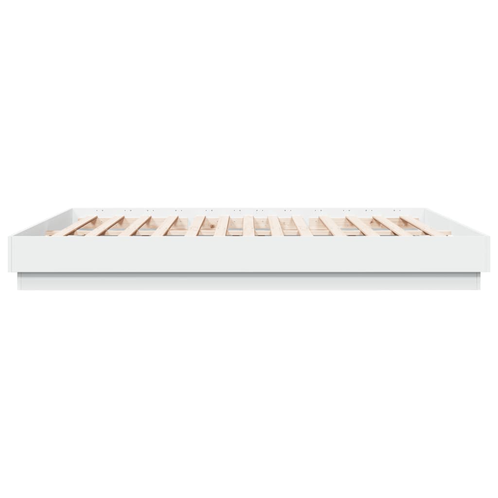 vidaXL Bed Frame | White | Engineered Wood | Super King | Durable | Bed Frame