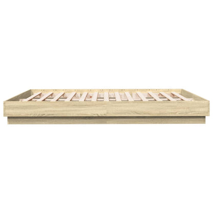vidaXL Bed Frame without Mattress Sonoma Oak 180x200 cm Super King