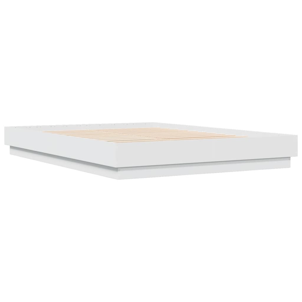 vidaXL Bed Frame | White | Engineered Wood | King Size | Durable | Stylish