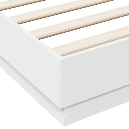 vidaXL Bed Frame | White | Engineered Wood | King Size | Durable | Stylish