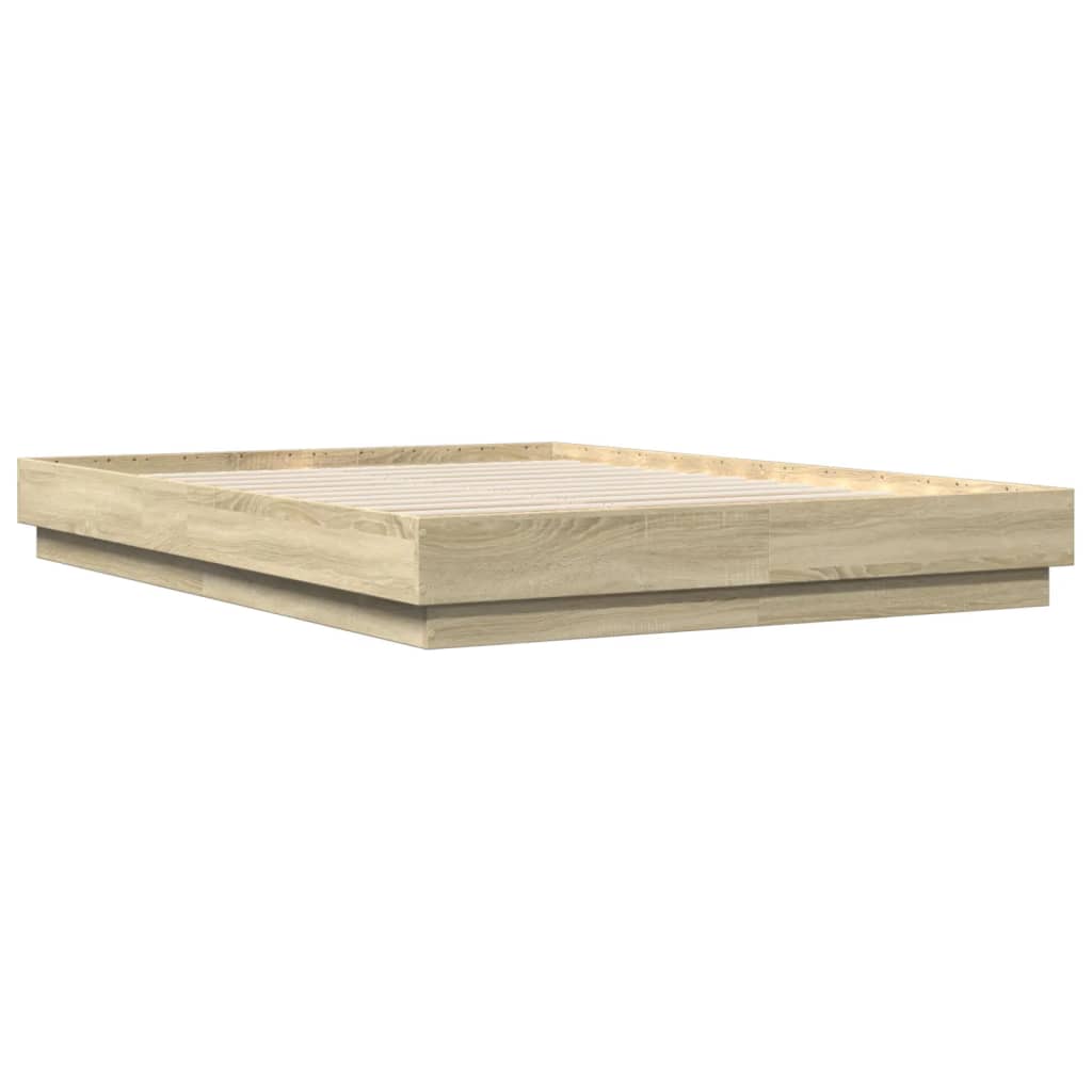 vidaXL Bed Frame without Mattress Sonoma Oak 150x200 cm King Size