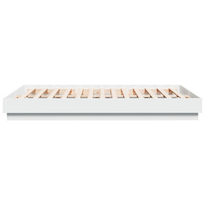 vidaXL Bed Frame | White | Engineered wood | Double | Durable | Bed Frame