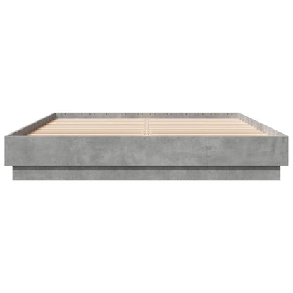 vidaXL Bed Frame without Mattress Concrete Grey 120x200 cm