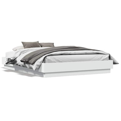 vidaXL Bed Frame | White | Engineered wood | Small Double | Durable | Bed Frame
