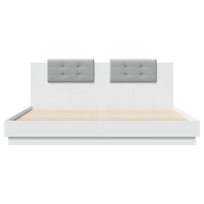 vidaXL Bed Frame without Mattress White 200x200cm