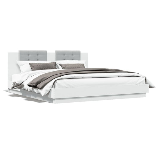 vidaXL Bed Frame without Mattress White 160x200 cm