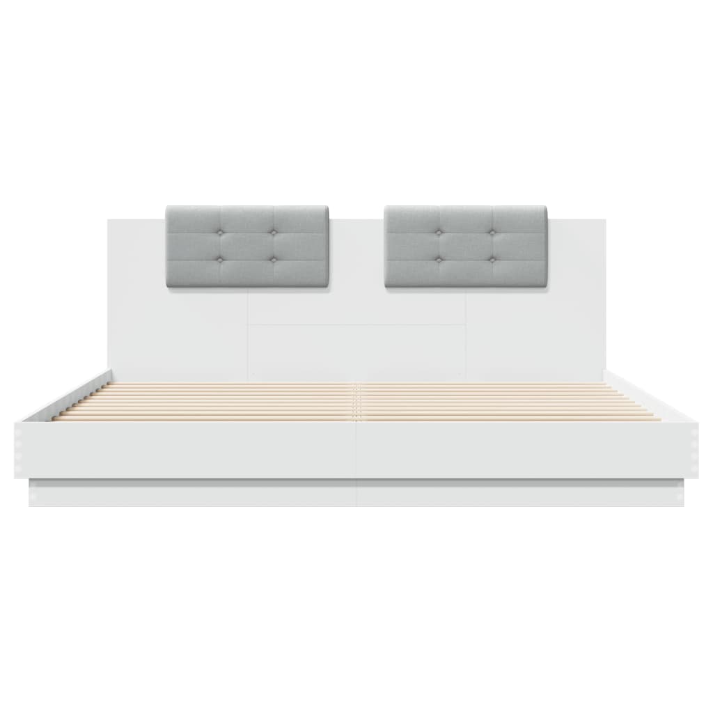 vidaXL Bed Frame without Mattress White 160x200 cm