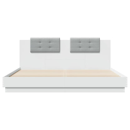 vidaXL Bed Frame without Mattress White 160x200 cm