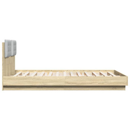 vidaXL Bed Frame without Mattress Sonoma Oak 150x200 cm King Size