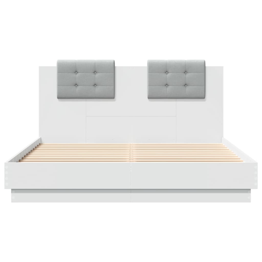 vidaXL Bed Frame without Mattress White 140x200 cm