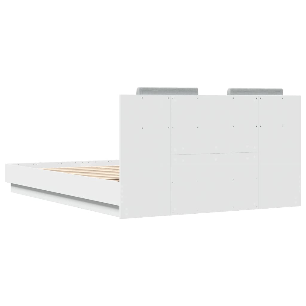 vidaXL Bed Frame without Mattress White 140x200 cm
