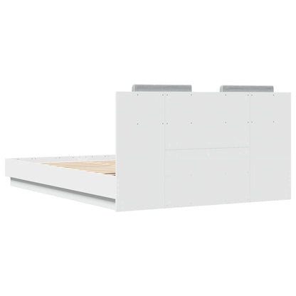 vidaXL Bed Frame without Mattress White 140x200 cm