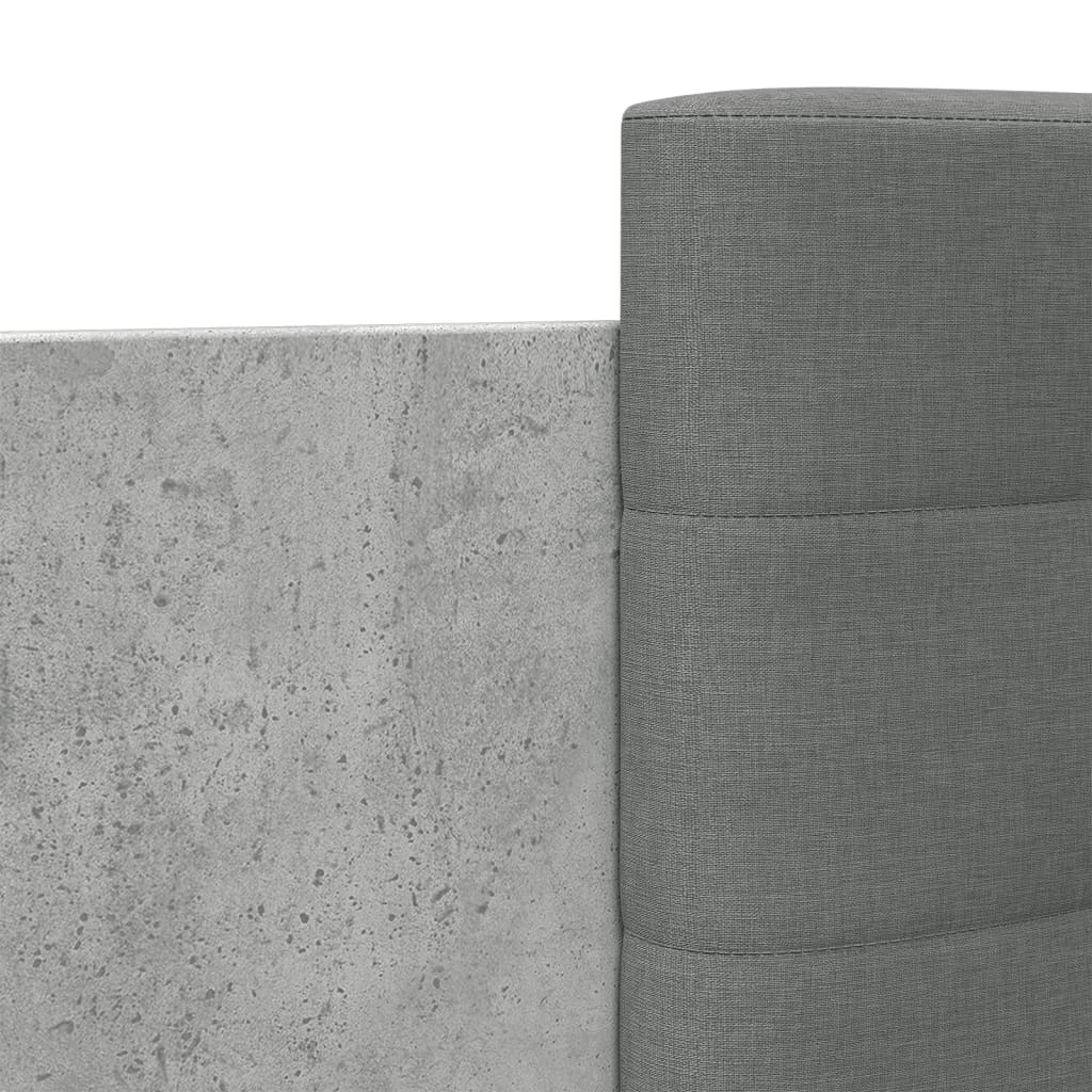 vidaXL Bed Frame without Mattress Concrete Grey 100x200 cm