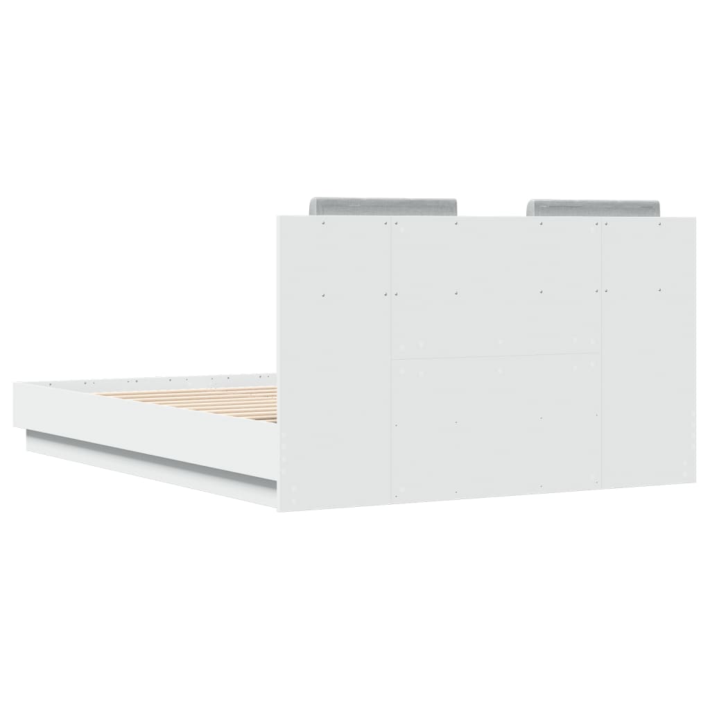 vidaXL Bed Frame without Mattress White 135x190 cm Double