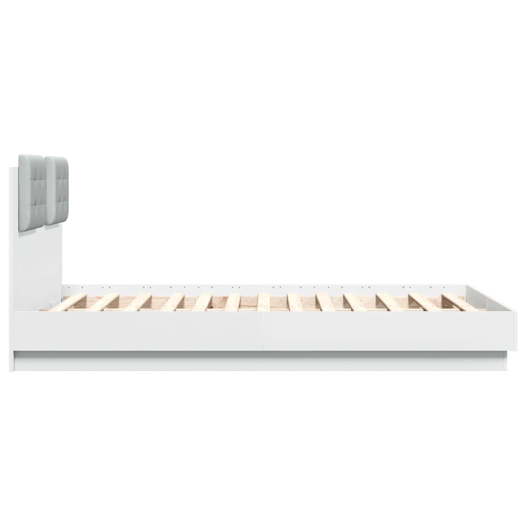 vidaXL Bed Frame without Mattress White 120x190 cm Small Double