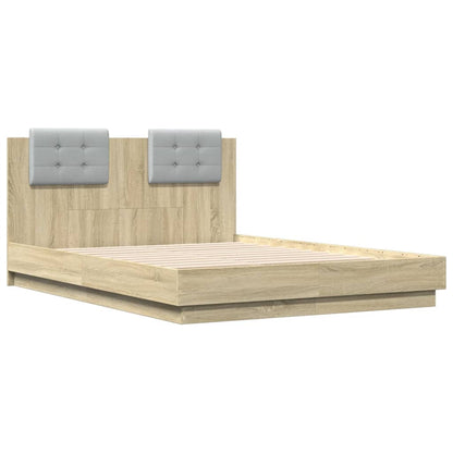 vidaXL Bed Frame without Mattress Sonoma Oak 120x190 cm Small Double