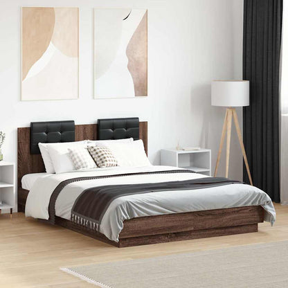 vidaXL Bed Frame without Mattress Brown Oak 120x190 cm Small Double