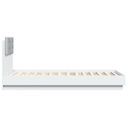 vidaXL Bed Frame without Mattress White 90x190 cm Single